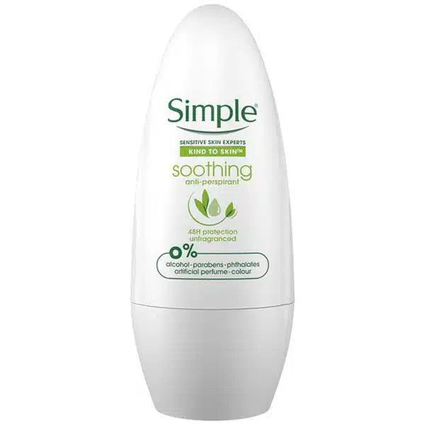 SIMPLE SOOTHING ANTI-PERSPIRANT DEODORANT ROLL-ON