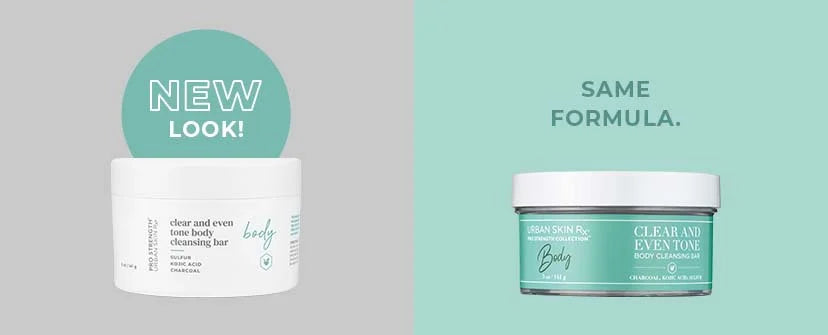 URBAN SKIN RX CLEAR AND EVEN TONE BODY CLEANSING BAR