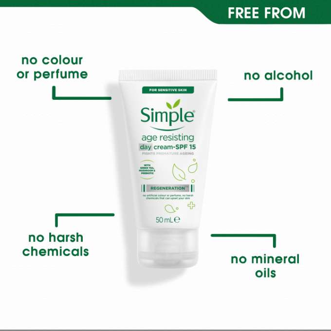 SIMPLE REGENERATION AGE RESISTING DAY CREAM SPF 15