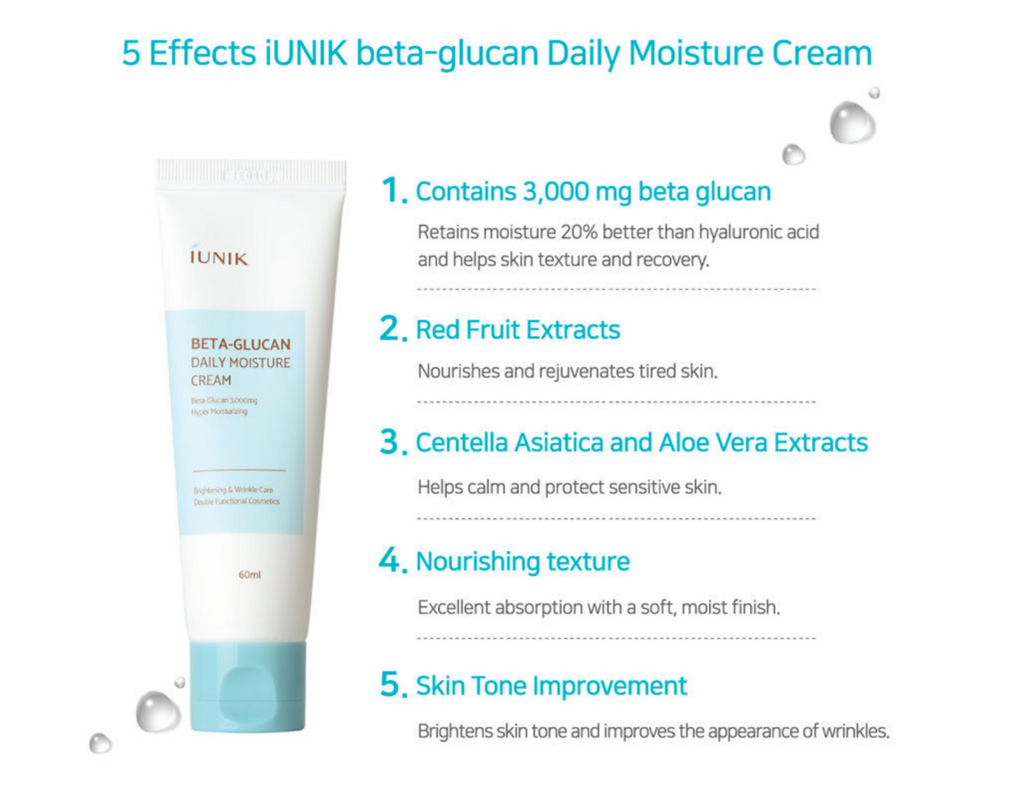 IUNIK BETA-GLUCAN DAILY MOISTURE CREAM