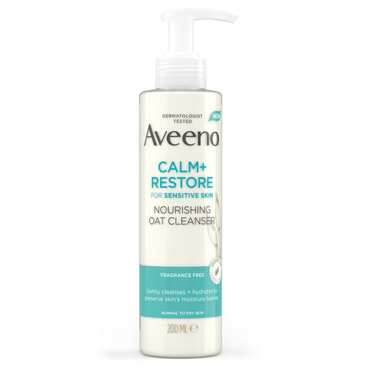 AVEENO (UK) CALM + RESTORE™ NOURISHING OAT CLEANSER, FOR SENSITIVE SKIN