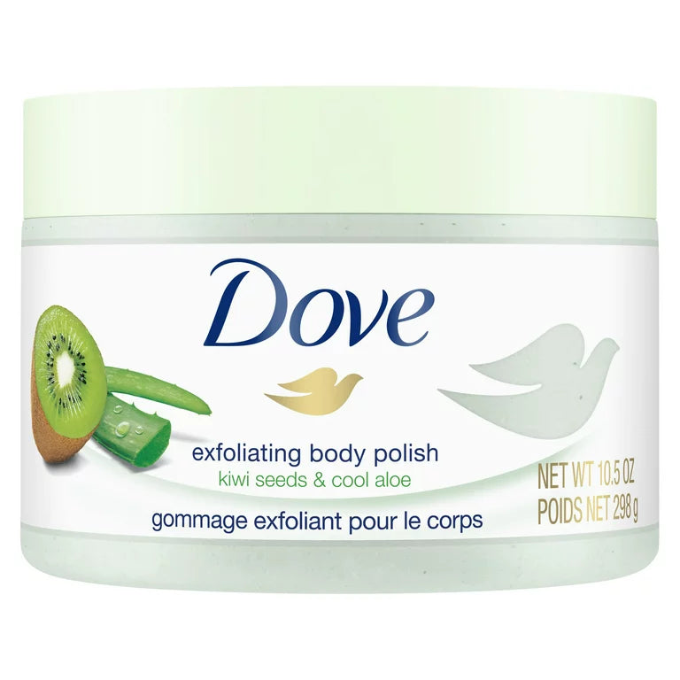 DOVE KIWI SEEDS & COOL ALOE SCENT EXFOLIATING BODY SCRUB