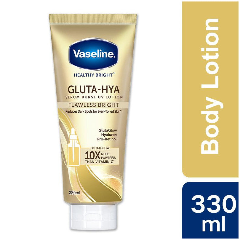 VASELINE GLUTA-HYA SERUM BURST UV LOTION FLAWLESS GLOW- 330ML