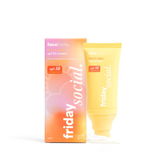 FACE FACTS FRIDAY SOCIAL BEACH DAZE SPF 50 LOTION (CERAMIDES + PEPTIDES) - 50ML
