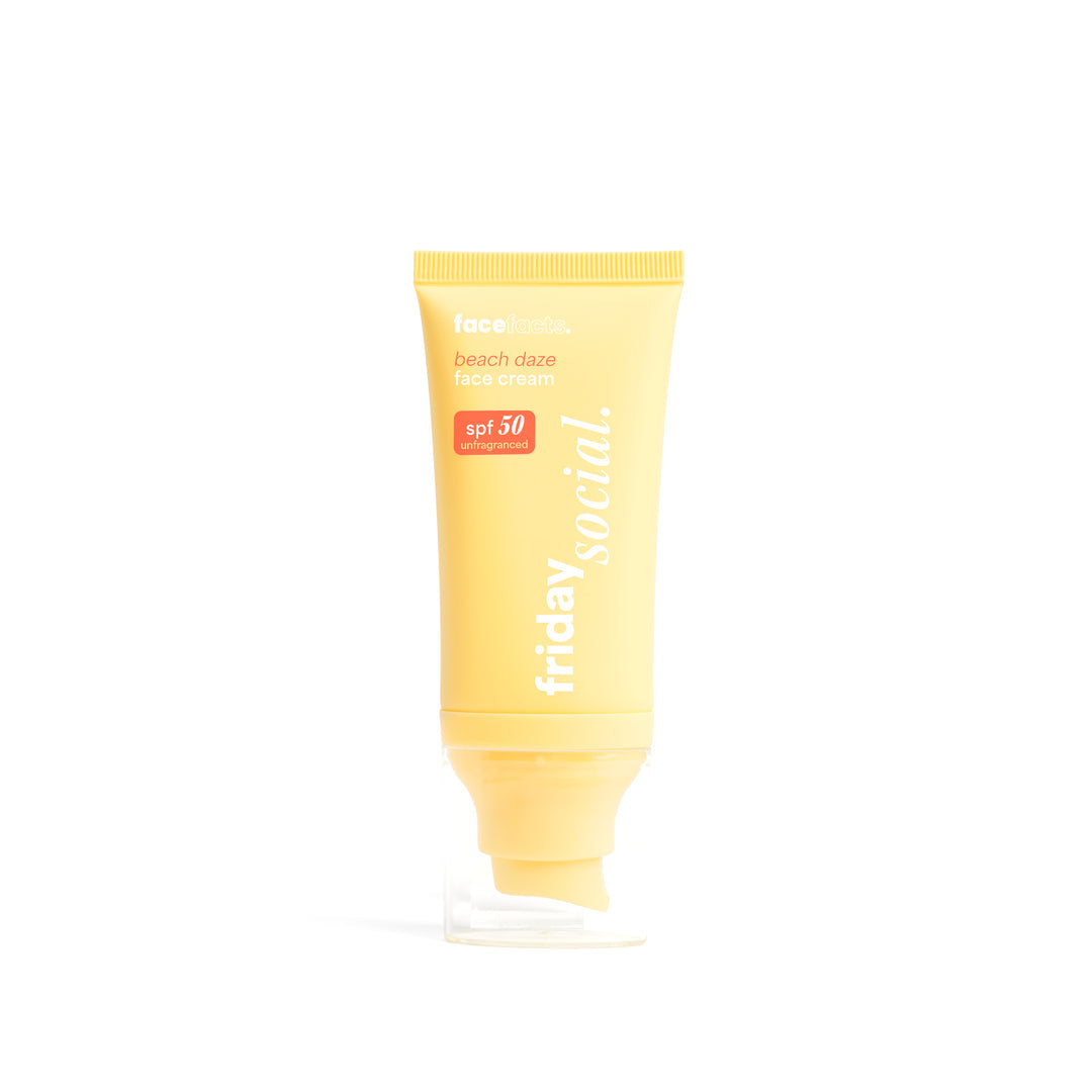 FACE FACTS FRIDAY SOCIAL BEACH DAZE SPF 50 LOTION (CERAMIDES + PEPTIDES) - 50ML