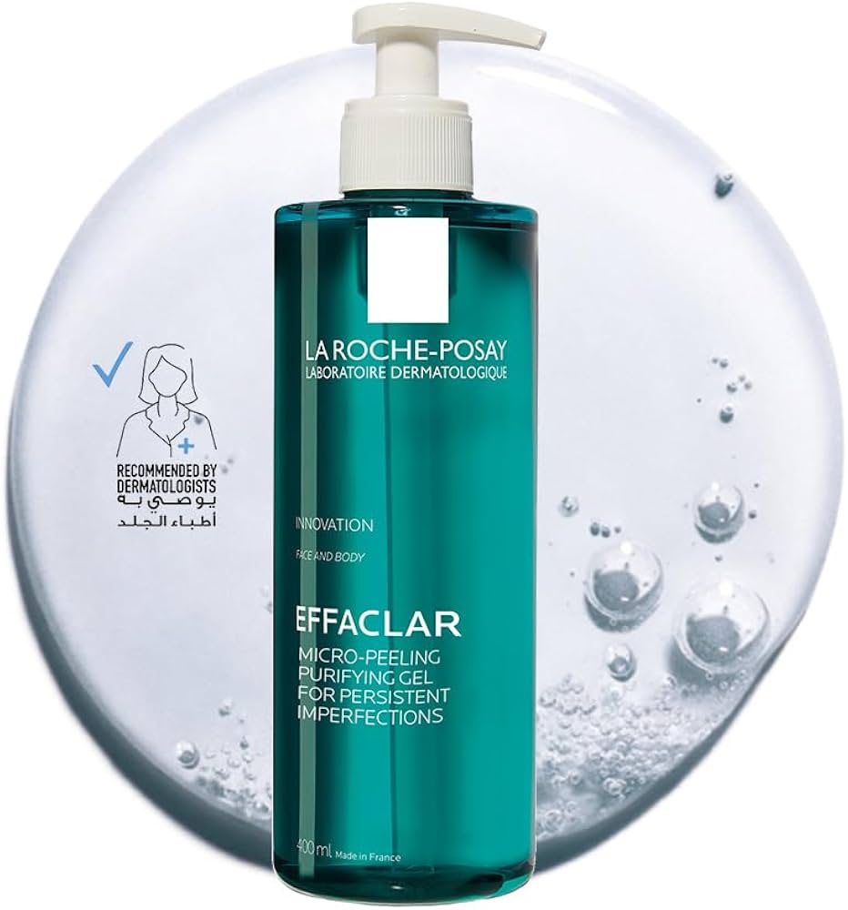 LA ROCHE-POSAY EFFACLAR MICRO-PEELING PURIFYING GEL (FACE AND BODY - FOR PERSISTENT IMPERFECTIONS) - 400ML