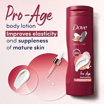 DOVE BODY PRO-AGE NIACINAMIDE BODY LOTION (20% AHA COMPLEX - IMPROVES ELASTICITY & SUPPLENESS) - 400ML