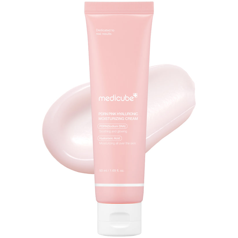 MEDICUBE PDRN PINK HYALURONIC MOISTURIZING CREAM (PDRN SODIUM DNA | HYALURONIC ACID - SOOTHING AND GLOWING) - 50ML