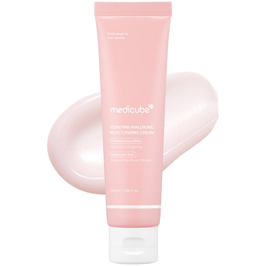 MEDICUBE PDRN PINK HYALURONIC MOISTURIZING CREAM (PDRN SODIUM DNA | HYALURONIC ACID - SOOTHING AND GLOWING) - 50ML