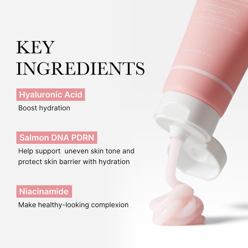 MEDICUBE PDRN PINK HYALURONIC MOISTURIZING CREAM (PDRN SODIUM DNA | HYALURONIC ACID - SOOTHING AND GLOWING) - 50ML