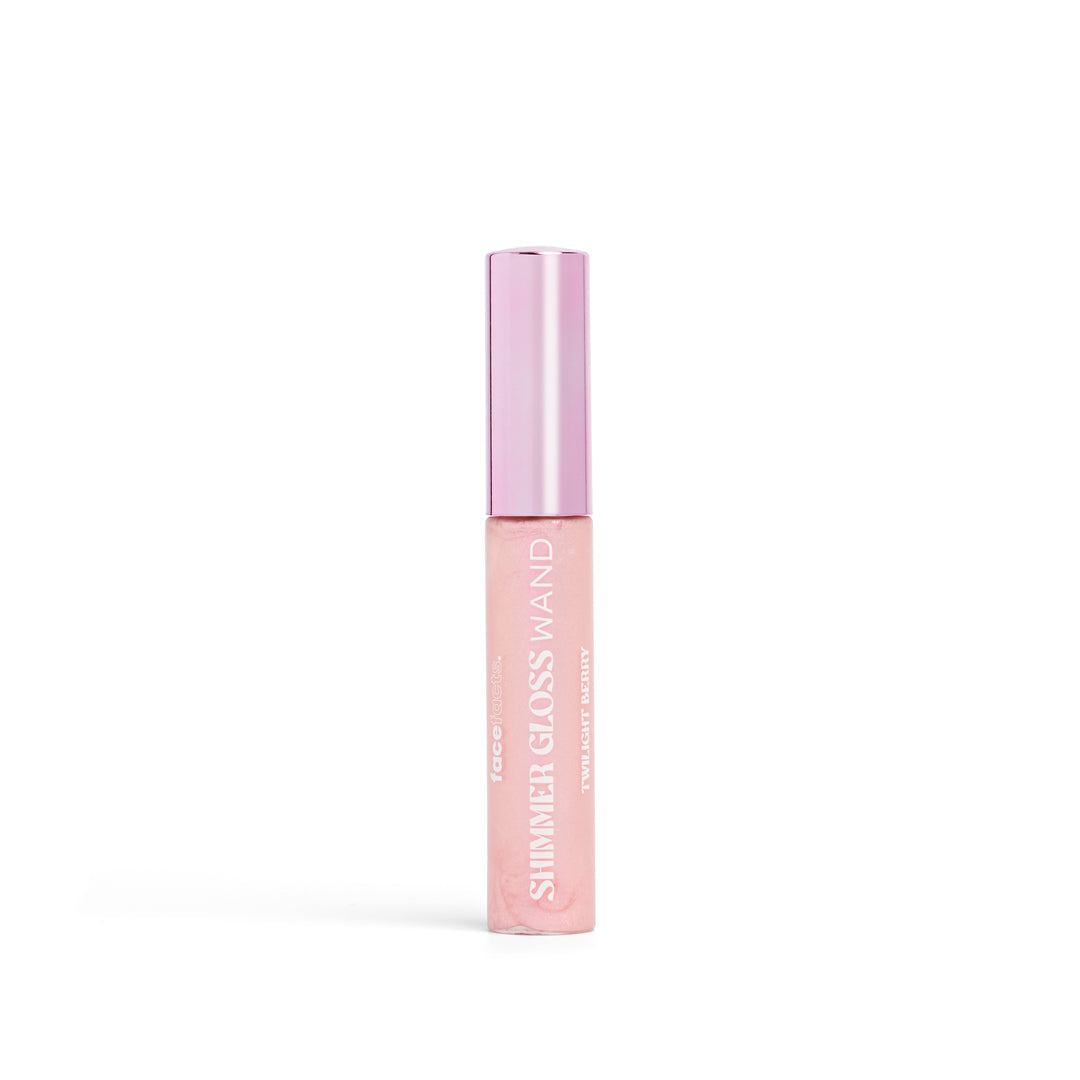 FACE FACTS SHIMMER GLOSS WAND - TWILIGHT BERRY (HYALURONIC ACID + MEADOWFOAM OIL - VEGAN) - 10ML