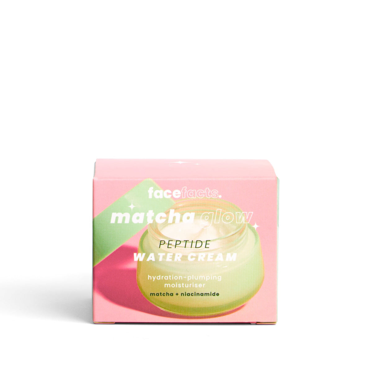 FACE FACTS MATCHA GLOW PEPTIDE WATER CREAM (MATCHA + NIACINAMIDE + FIRMING PEPTIDES + MACADAMIA OIL)