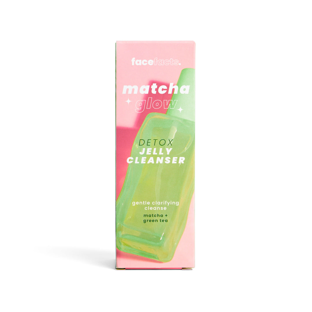 FACE FACTS MATCHA GLOW DETOX JELLY CLEANSER (MATCHA + GREEN TEA + SOOTHING OAT + BRIGHTENING PINEAPPLE - VEGAN) - 150ML