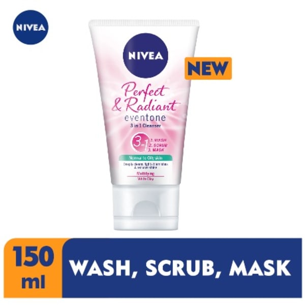 NIVEA PERFECT & RADIANT 3 IN 1 CLEANSER 150ML