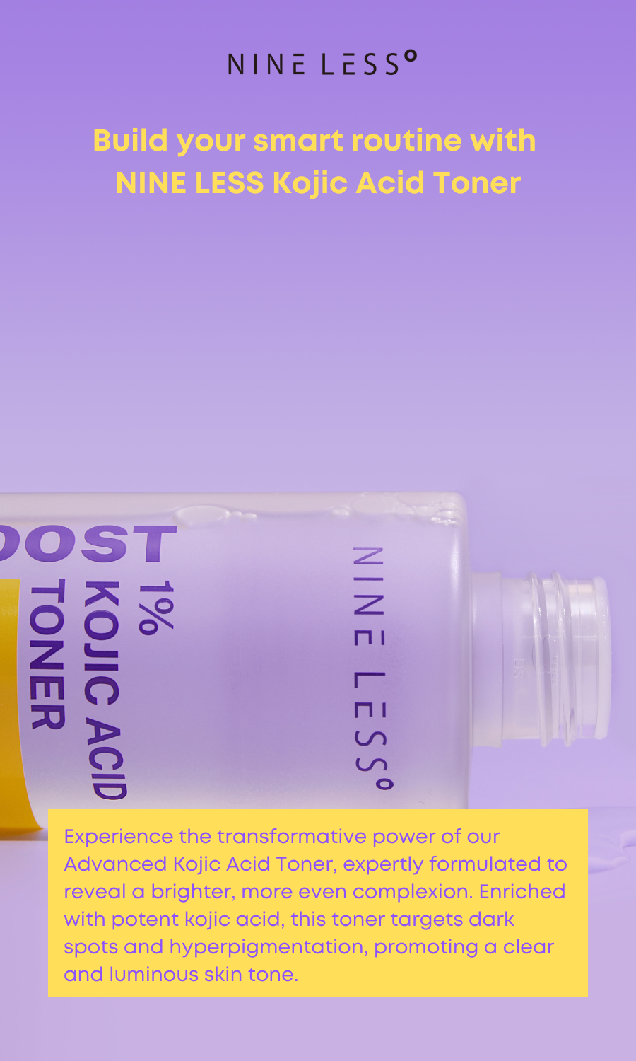 NINELESS B-BOOST 1% KOJIC ACID TONER 200ML