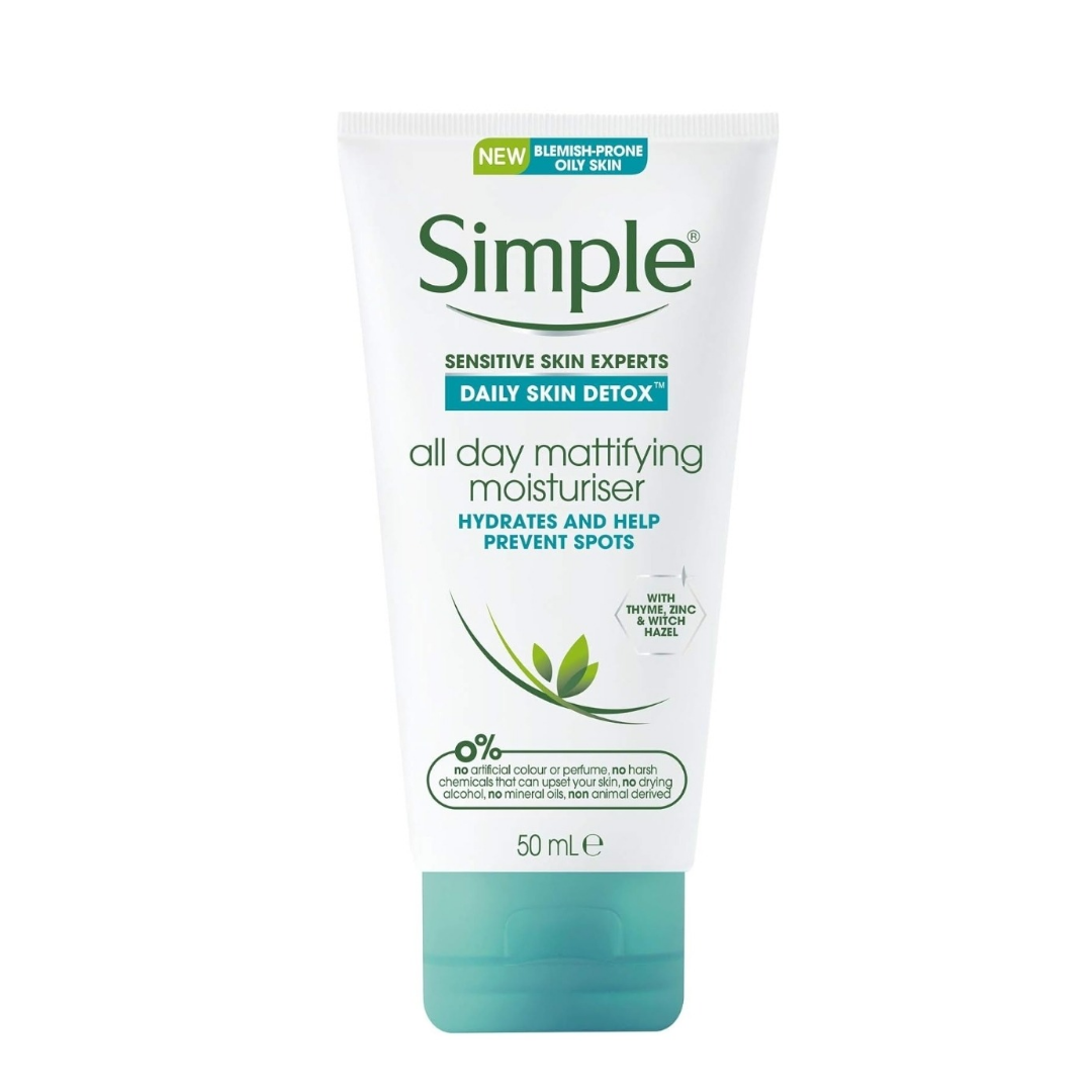 SIMPLE ALL DAY MATTIFYING MOISTURIZER – Skin Pop Essentiel