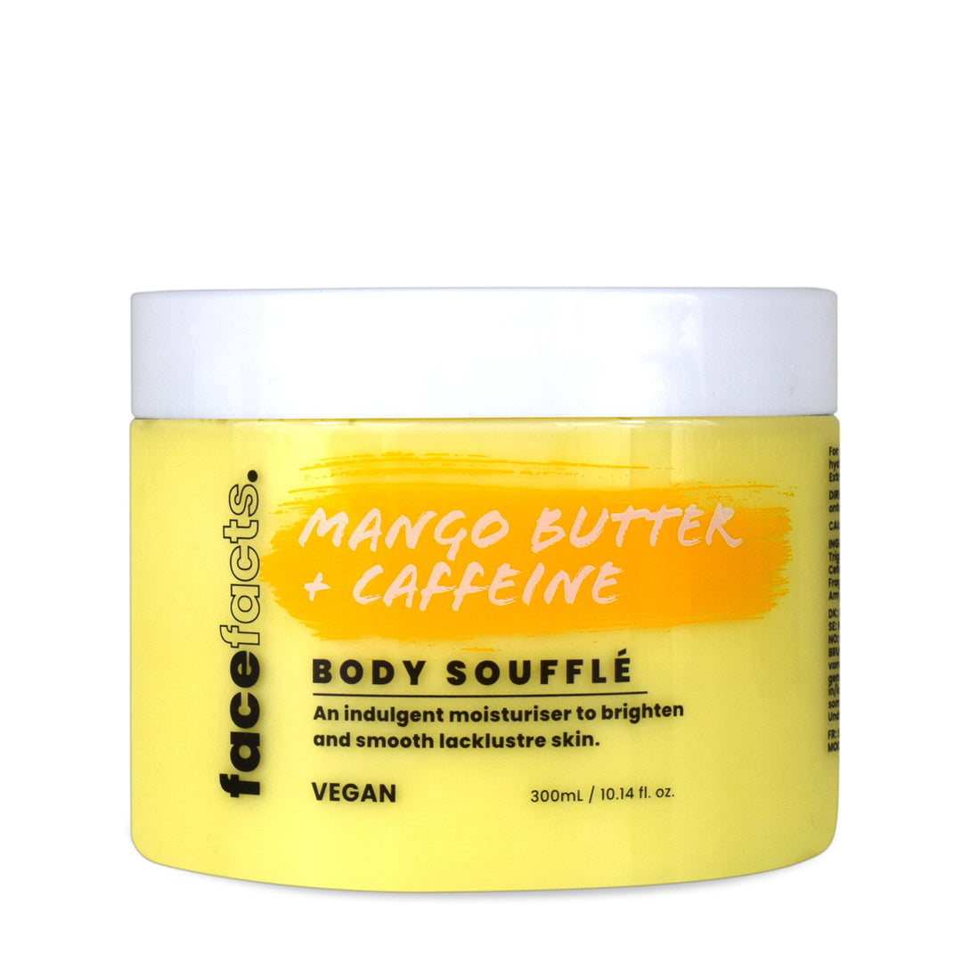 FACE FACTS MANGO BUTTER AND CAFFEINE BODY SOUFFLE MOISTURISER