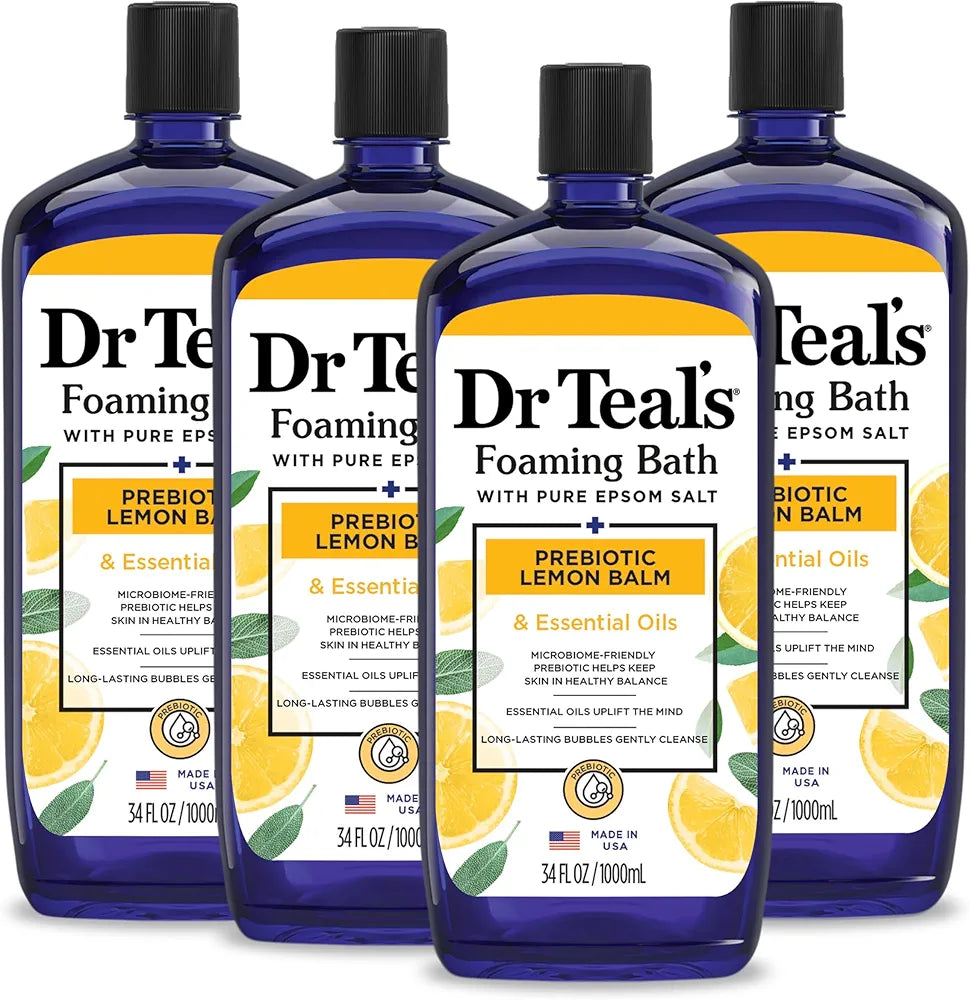 DR TEAL'S FOAMING BATH PREBIOTIC LEMON BALM 1000ML