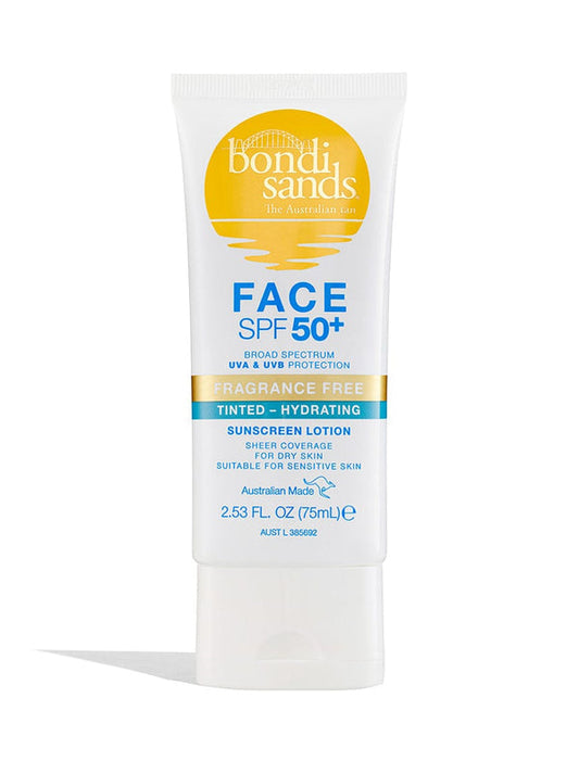 BONDI SANDS SPF 50+ FRAGRANCE FREE HYDRATING TINTED FACE LOTION