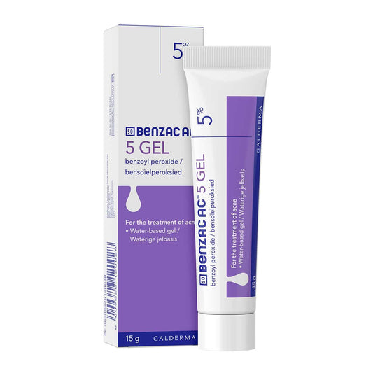 BENZAC 5% BENZOYL PEROXIDE ACNE GEL 30g