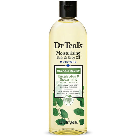 DR TEAL'S EUCALYPTUS MOISTURIZING BATH & BODY OIL 260ML