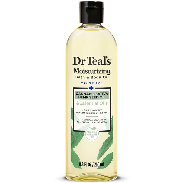 DR TEAL'S RELAXING HEMPSEED MOISTURIZING BATH & BODY OIL 260ML