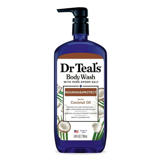 DR TEAL'S NOURISHING COCONUT BODY WASH 710ML