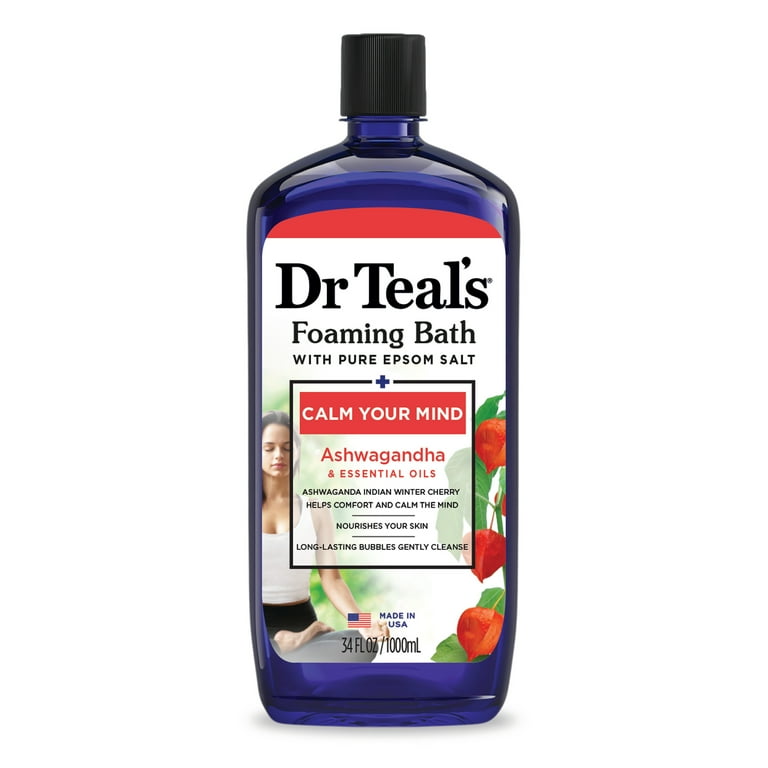 DR TEAL'S FOAMING BATH WITH ASHWAGANDHA- 1000ML