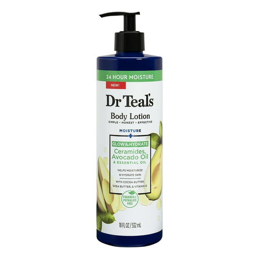 DR TEAL'S GLOW AND HYDRATE CERAMIDES BODY LOTION 532ML