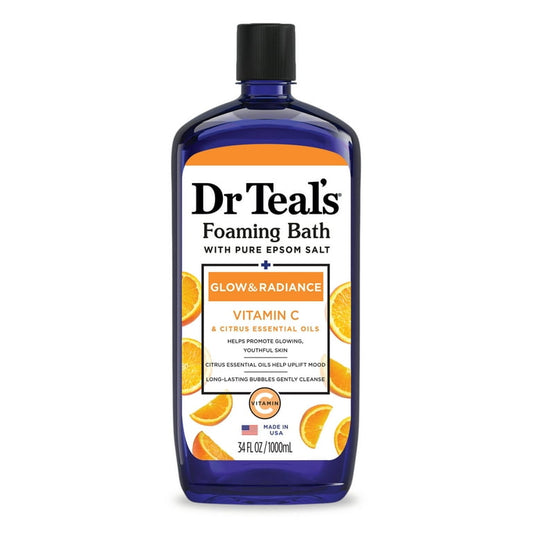 DR TEAL'S GLOW & RADIANCE FOAMING BATH WITH VITAMIN C 100ML