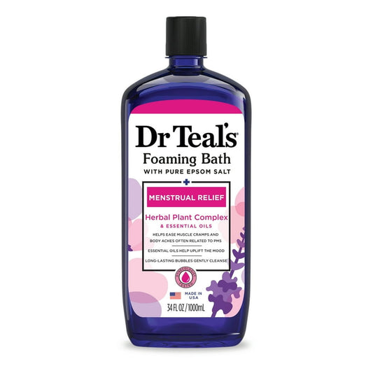 DR TEAL'S MENSTRUAL RELIEF FOAMING BATH- 1000ML