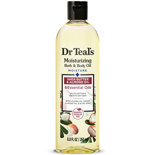 DR TEAL'S SHEA BUTTER AND ALMOND BATH & BODY OIL 260ML