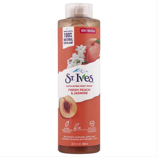 ST IVES BODY WASH- FRESH PEACH & JASMINE 650ML