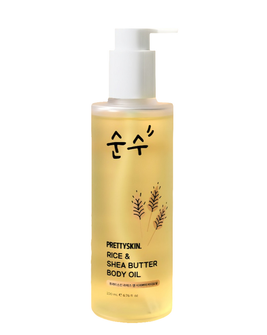 PRETTYSKIN RICE & SHEA BUTTER BODY OIL