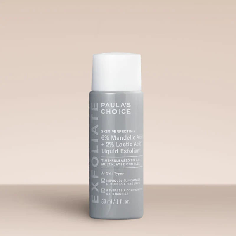 PAULA'S CHOICE 6% MANDELIC ACID + 2% LACTIC ACID LIQUID EXFOLIANT