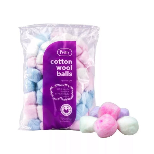 PRETTY COTTON WOOL BALLS (100pcs)