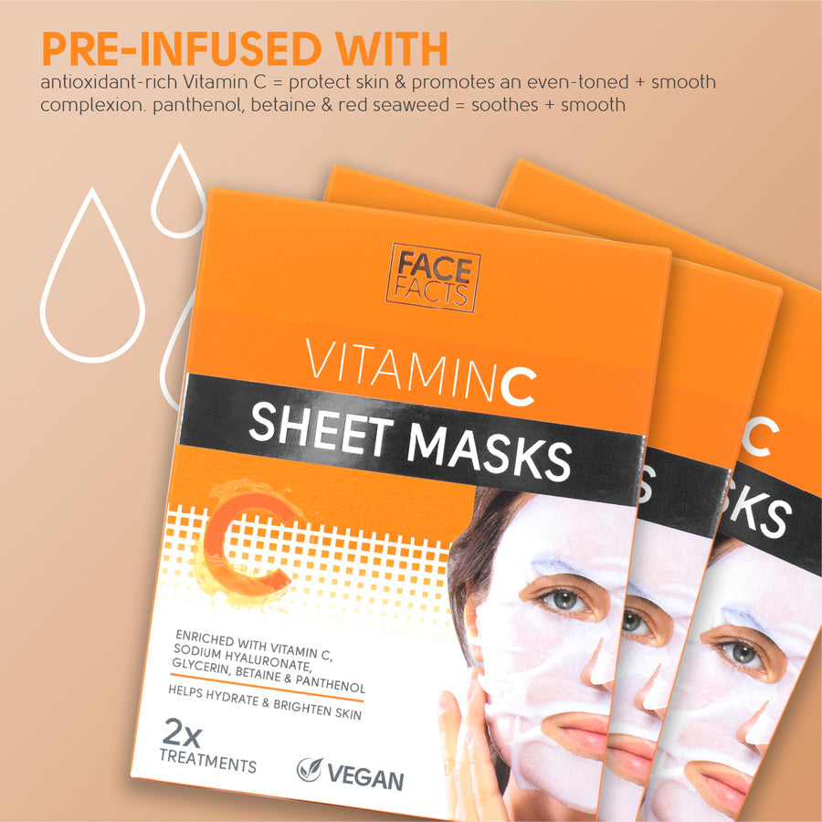 FACE FACTS VITAMIN C BRIGHTENING SHEET MASK