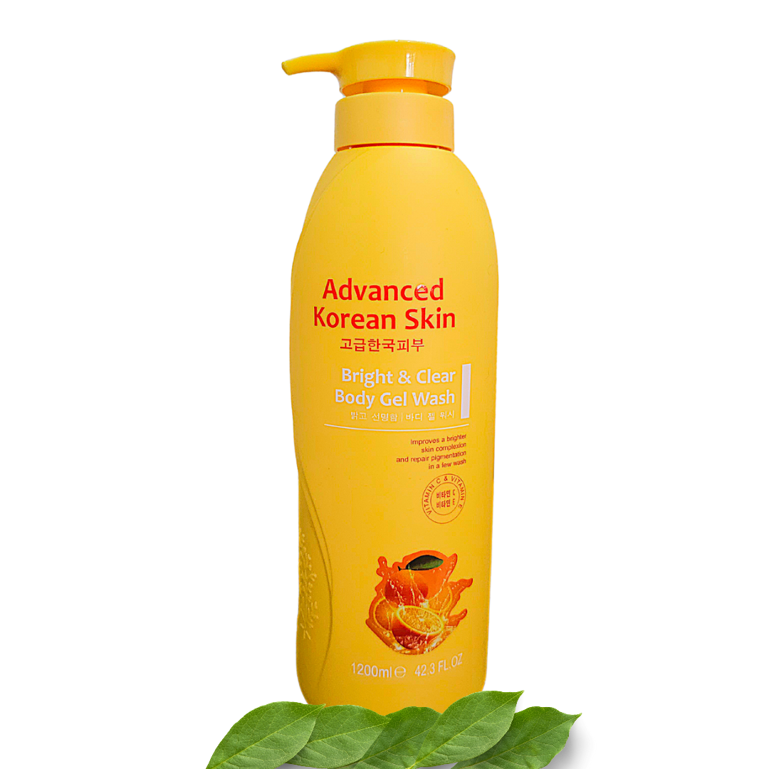 ADVANCED KOREAN SKIN BRIGHT AND CLEAR VIT C & VIT E BODY GEL WASH- 1200ML