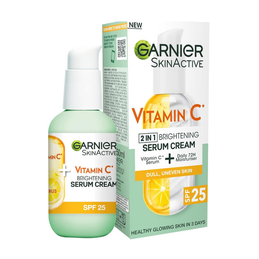 GARNIER VITAMIN C 2 IN 1 BRIGHTENING SERUM CREAM