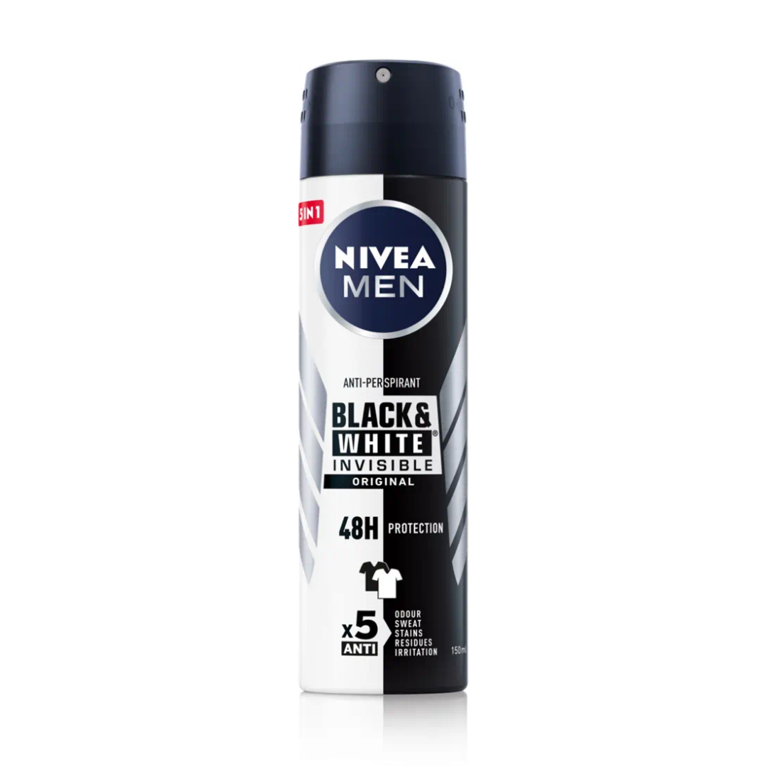 NIVEA BLACK & WHITE INVISIBLE CLEAR DEODORANT SPRAY