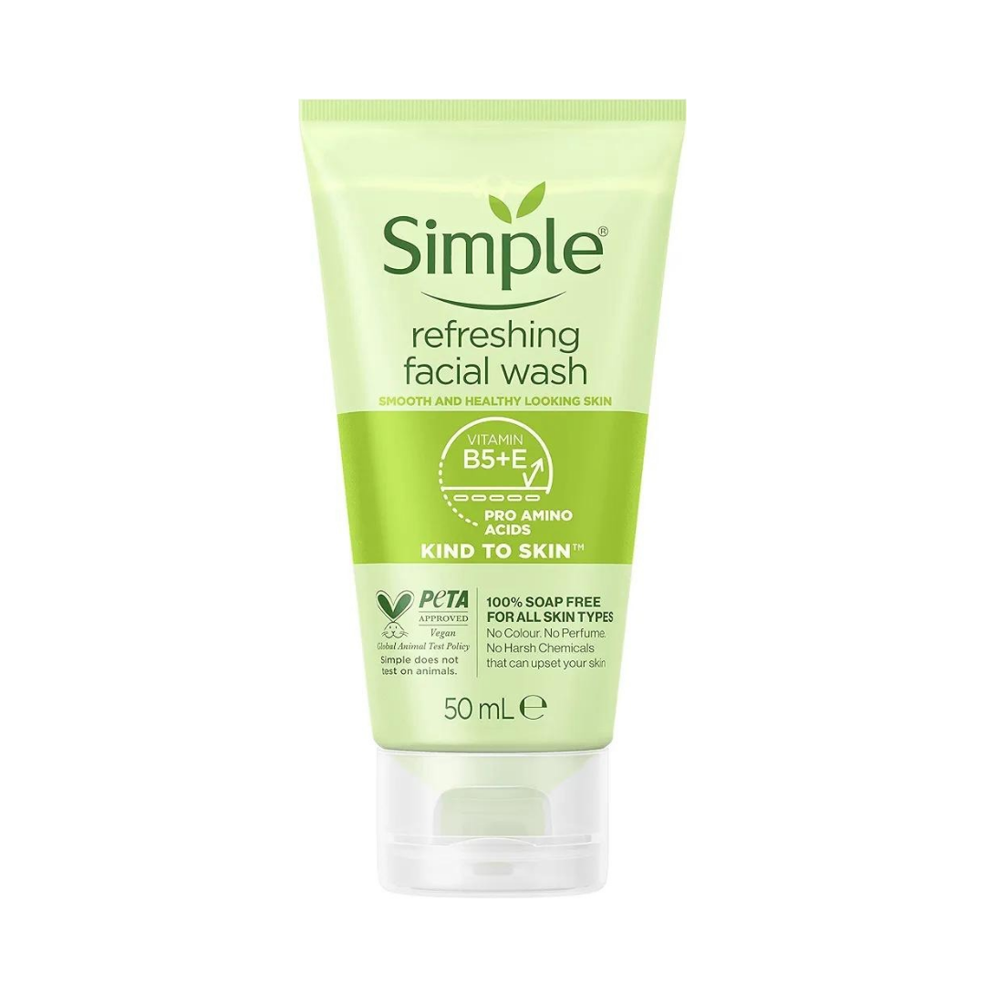 SIMPLE KIND TO SKIN REFRESHING FACIAL GEL WASH 50ML