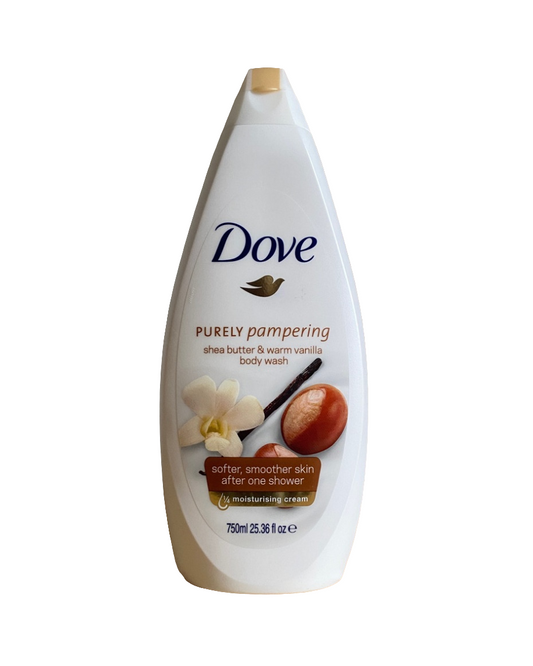 DOVE PURELY PAMPERING SHEA BUTTER AND WARM VANILLA BODY WASH 750ML