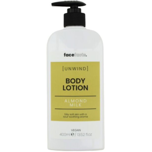 FACE FACTS 'UNWIND' ALMOND MILK BODY LOTION 400ML