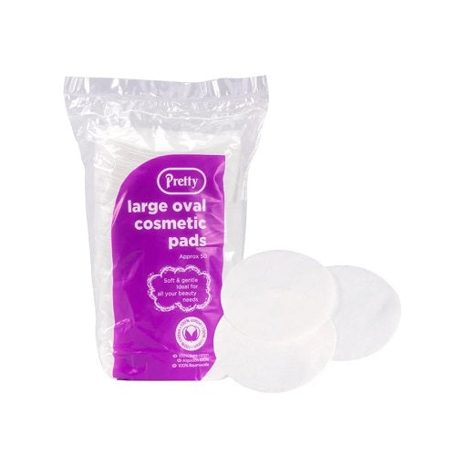 PRETTY COTTON WOOL PADS (LARGE OVAL)