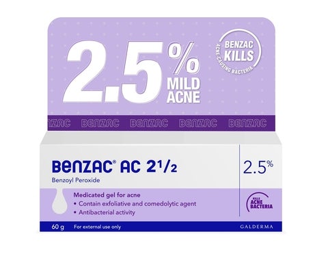 BENZAC 2.5% BENZOYL PEROXIDE ACNE TREATMENT GEL