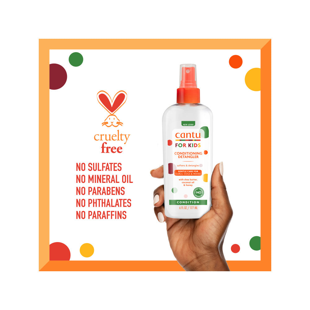 CANTU FOR KIDS CONDITIONING DETANGLER (WITH SHEA BUTTER, COCONUT OIL & HONEY) - 177ML