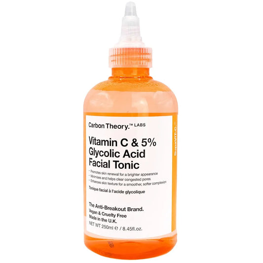 CARBON THEORY VITAMIN C - 5% GLYCOLIC & VITAMIN C FACIAL TONIC- 250ML
