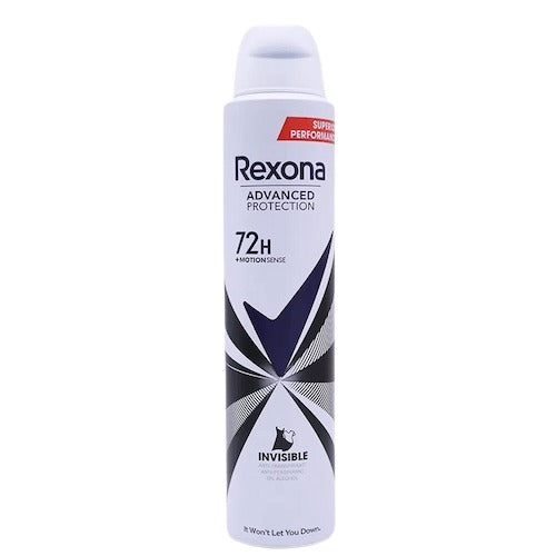 REXONA ADVANCED PROTECTION 72H INVISIBLE ANTIPERSPIRANT DEODORANT SPRAY 200ML