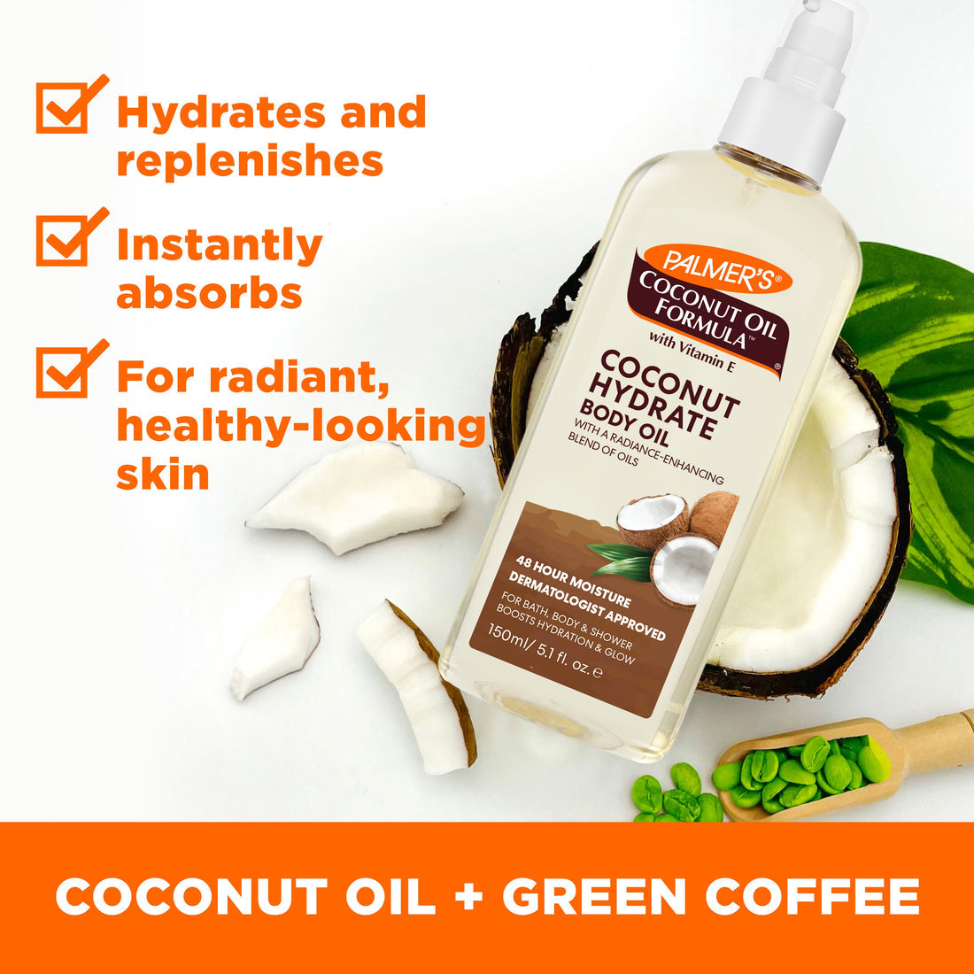 PALMER'S COCONUT OIL FORMULA COCONUT HYDRATE BODY OIL - 150ML