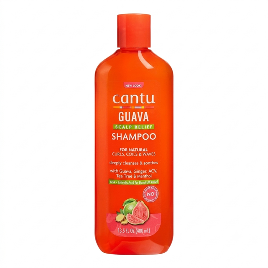 CANTU GUAVA SCALP RELIEF SHAMPOO +3% SALICYLIC ACID FOR DANDRUFF RELIEF - 400ML